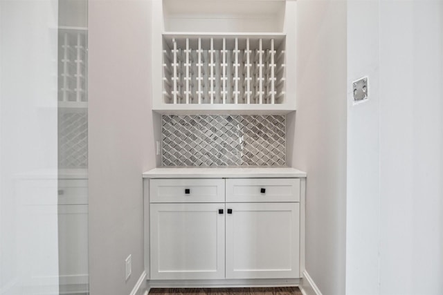 interior details with tasteful backsplash and baseboards