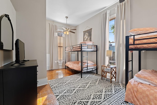 bedroom with baseboards