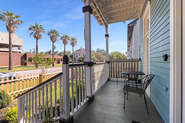 view of balcony