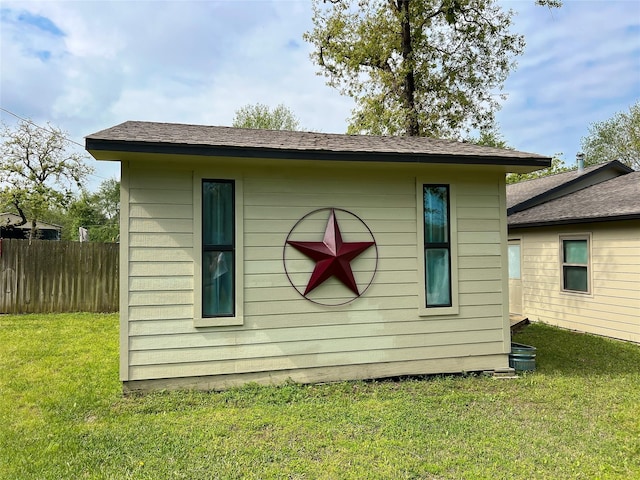 20315 Post Oak Loop, Thornton, TX 76687 - view of outbuilding featuring fence and an outbuilding