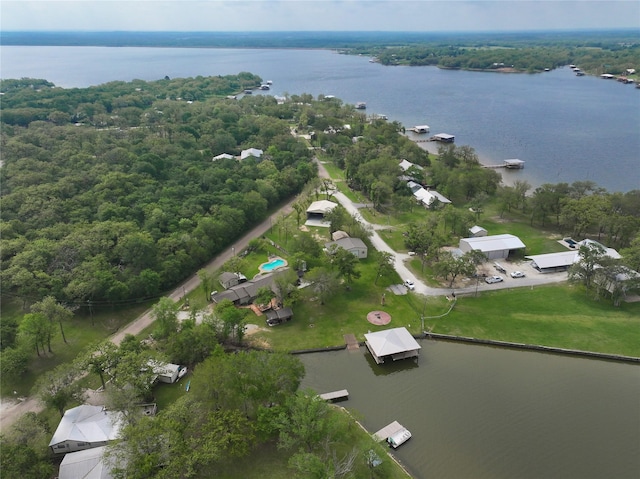 20315 Post Oak Loop, Thornton, TX 76687 - aerial view with a water view