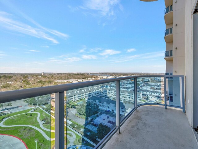 view of balcony