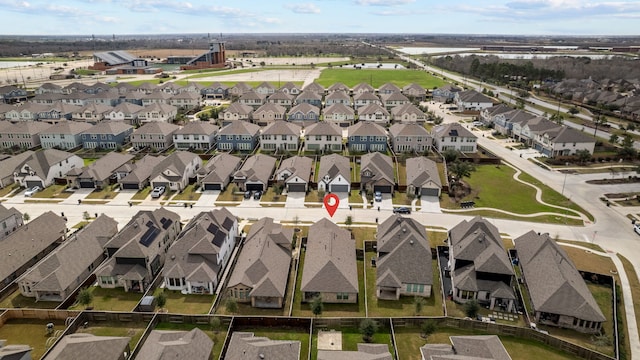 drone / aerial view featuring a residential view