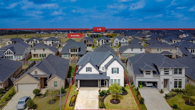 bird's eye view featuring a residential view