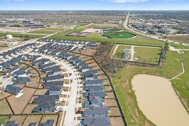 drone / aerial view featuring a residential view