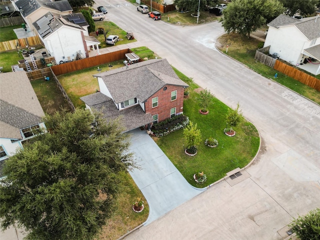 drone / aerial view featuring a residential view