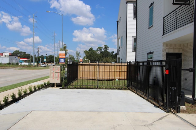 view of patio with fence