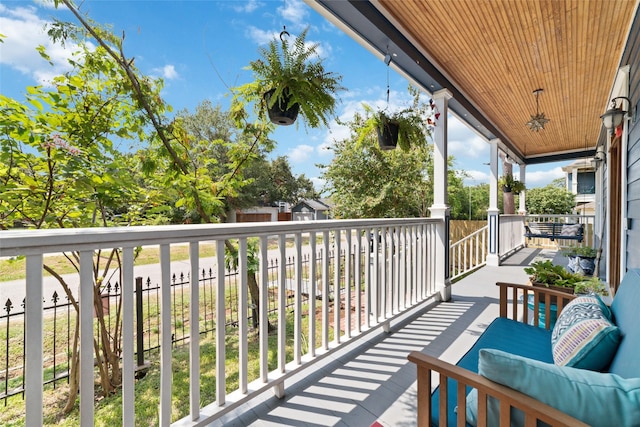 view of balcony