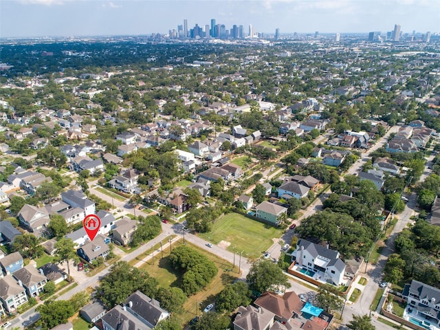 bird's eye view featuring a residential view