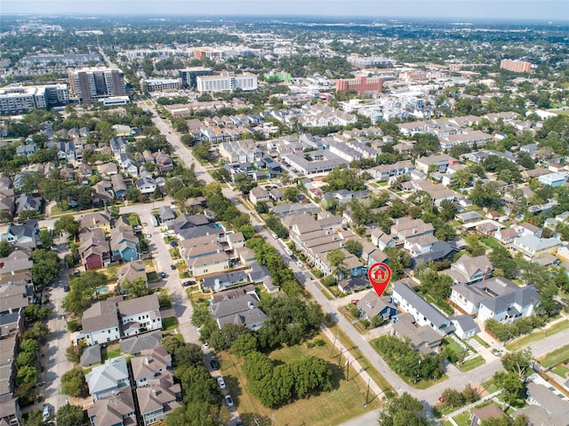 aerial view featuring a residential view