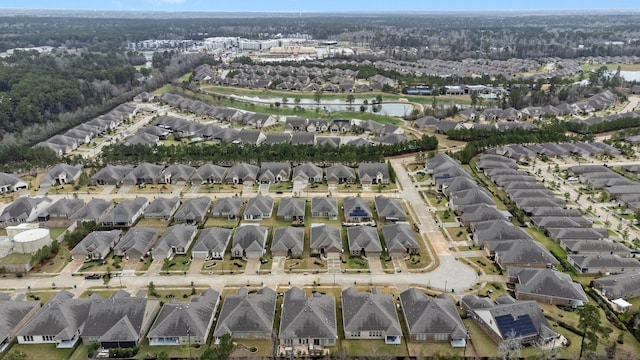 aerial view featuring a residential view