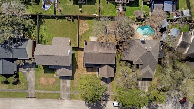 bird's eye view featuring a residential view