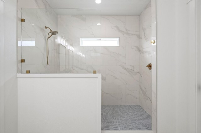 4214 Jackson Dr, Galveston, TX 77554 - bathroom with a marble finish shower