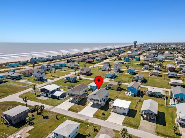 4214 Jackson Dr, Galveston, TX 77554 - bird's eye view featuring a water view