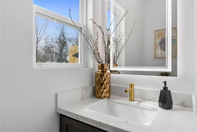 bathroom with vanity