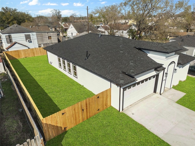 drone / aerial view featuring a residential view