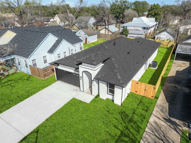 birds eye view of property featuring a residential view