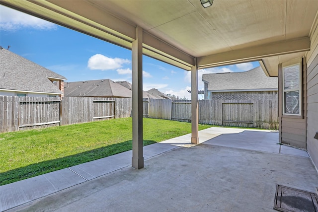 view of patio / terrace with a fenced backyard