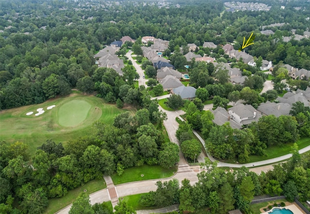 bird's eye view featuring a residential view