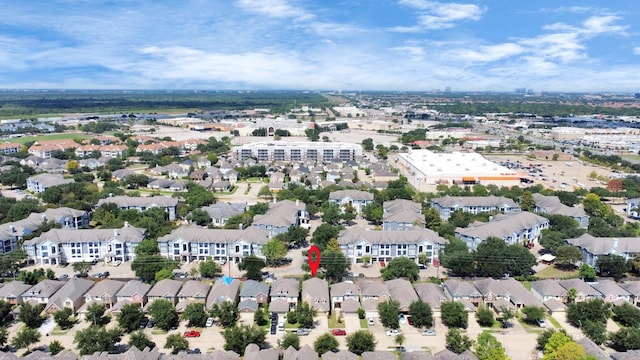 bird's eye view with a residential view