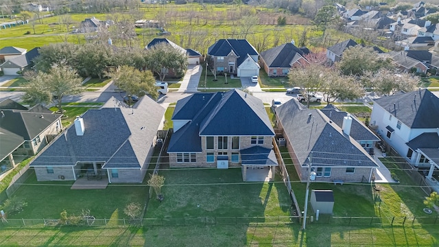 birds eye view of property featuring a residential view