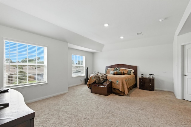 22052 Angelico Dr, Magnolia, TX 77355 - bedroom with light carpet and recessed lighting