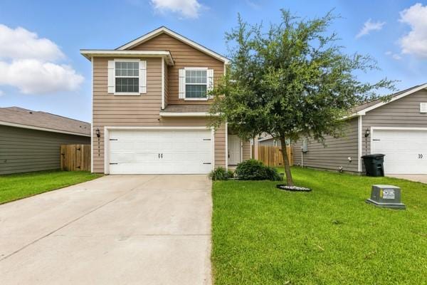 22052 Angelico Dr, Magnolia, TX 77355 - traditional-style house with concrete driveway and a garage