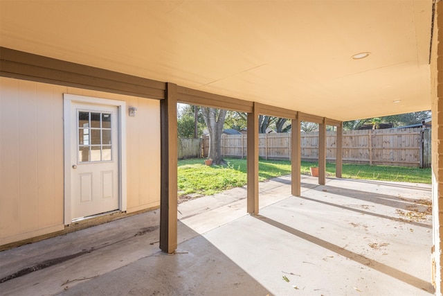 view of patio / terrace with a fenced backyard