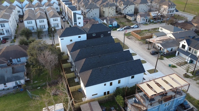 aerial view featuring a residential view