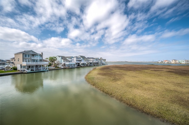 water view with a residential view