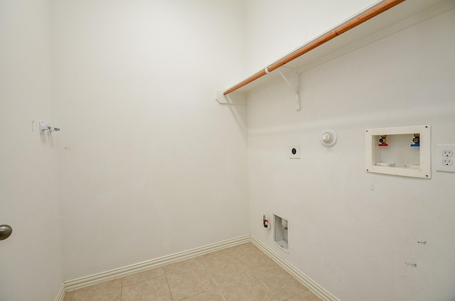 laundry room featuring hookup for a gas dryer, laundry area, electric dryer hookup, and washer hookup