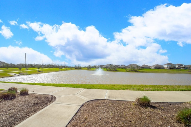 view of water feature featuring a residential view