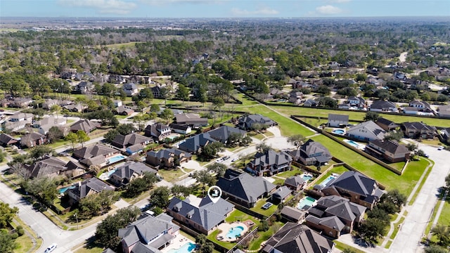 birds eye view of property featuring a residential view