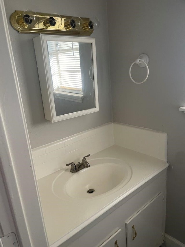 bathroom featuring vanity