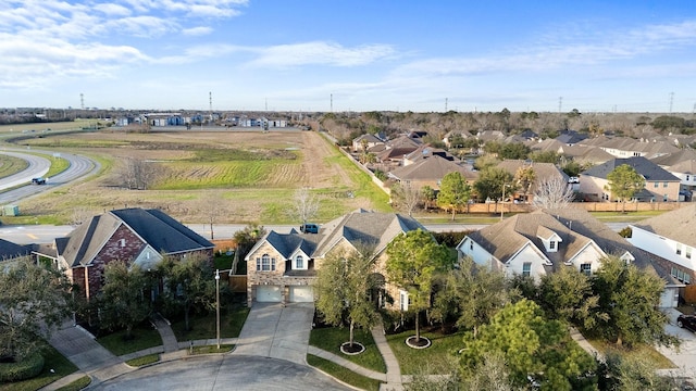 drone / aerial view with a residential view