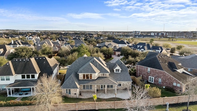 birds eye view of property featuring a residential view