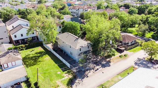 drone / aerial view with a residential view