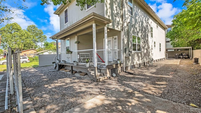 view of front facade with covered porch