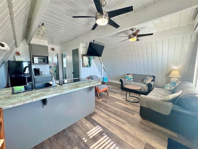 310 Angel Wing St, Surfside Beach, TX 77541 - exterior space featuring ceiling fan and a sink