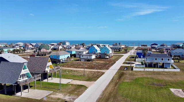 310 Angel Wing St, Surfside Beach, TX 77541 - drone / aerial view with a water view and a residential view