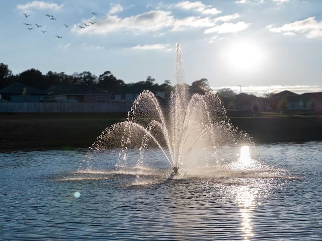 view of community featuring a water view