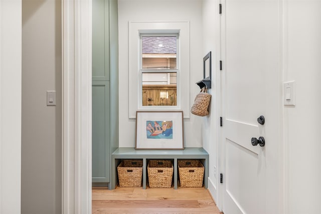 203 Munford St, Houston, TX 77008 - mudroom featuring wood finished floors