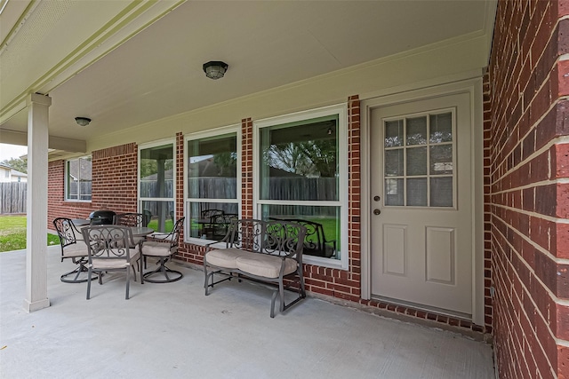 view of patio / terrace with outdoor dining area