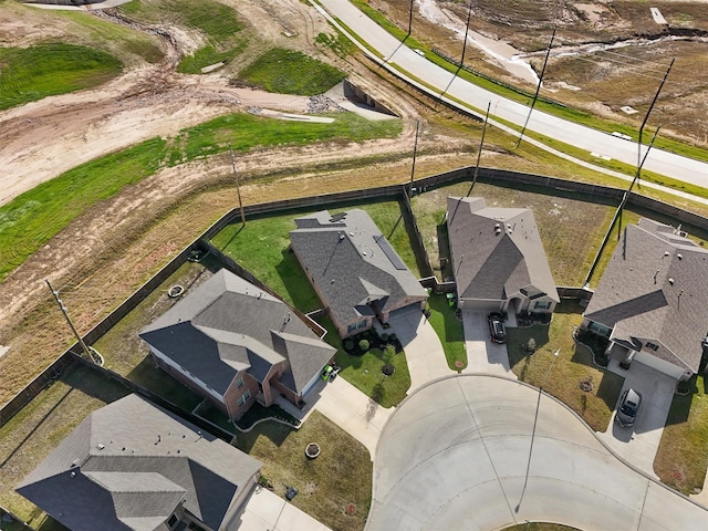 drone / aerial view with a residential view