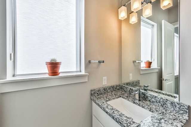 bathroom with vanity