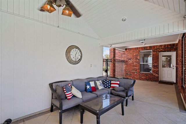 view of patio with outdoor lounge area