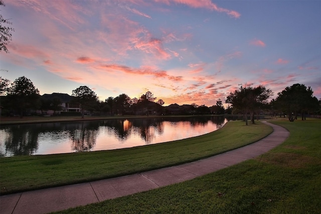 property view of water