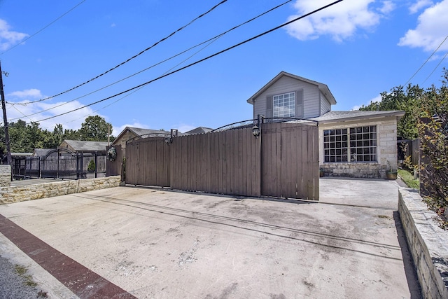 exterior space with fence