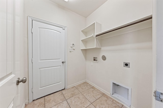 laundry room featuring light tile patterned floors, gas dryer hookup, hookup for an electric dryer, laundry area, and washer hookup