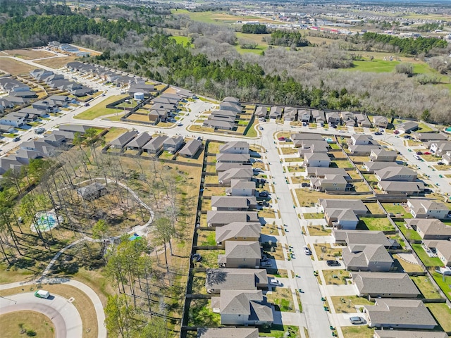 drone / aerial view featuring a residential view